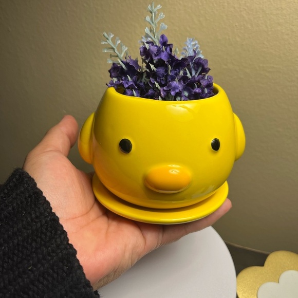 Ceramic Chicken Planter Adorable 4”x4” NWT - Picture 3 of 5